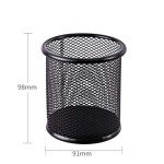 Black Wire Mesh Pen Holder for Desk
