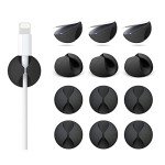 12 Pack Adhesive Cable Clips for Organized Space