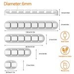 Cable Organizer Clips - 5 Pack for Desk
