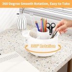Rotating Desk Pencil Holder with 5 Slots