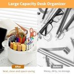 Rotating Desk Pencil Holder with 5 Slots