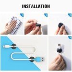 12 Pack Adhesive Cable Clips for Organized Space