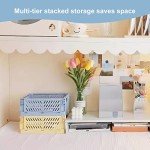 5-Pack Mini Foldable Storage Bins for Desk