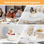 Rotating Desk Pencil Holder with 5 Slots