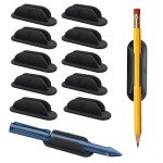 10-Pack Adhesive Pencil Holders for Desk Use