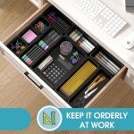 10-Piece Drawer Organizer Set with Non-Slip Dividers