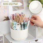 Rotating Desk Organizer & Pencil Holder Cup