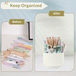 Rotating Desk Organizer & Pencil Holder Cup