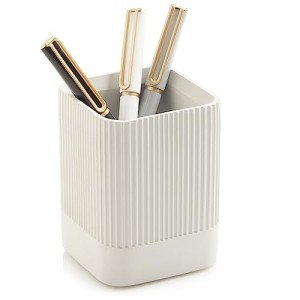 Cute Concrete Pen Holder - Stylish Desk Organizer