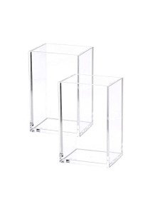 2 Pack Clear Acrylic Pencil and Brush Holders