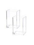 2 Pack Clear Acrylic Pencil and Brush Holders