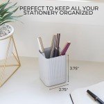 Cute Concrete Pen Holder - Stylish Desk Organizer