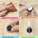 6 Pack Black Cord Organizer Clips - Desk & Car