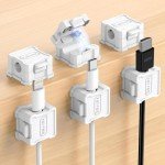 6 Pack Magnetic Cable Clips for Easy Organization