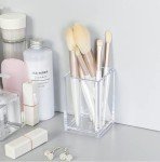 2 Pack Clear Acrylic Pencil and Brush Holders