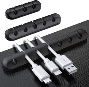 Cable Clips Organizer - 3 Pack, Self-Adhesive
