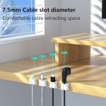 6 Pack Magnetic Cable Clips for Easy Organization