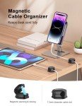 8 Magnetic Cable Clips - Desktop Cord Organizer