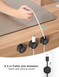 8 Magnetic Cable Clips - Desktop Cord Organizer
