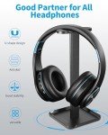 2-in-1 Headphone and Phone Stand - Black