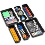 Interlocking Drawer Organizer Bins - 8 Pieces