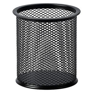 Black Wire Mesh Pen Cup by Amazon Basics