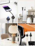 8 Magnetic Cable Clips - Desktop Cord Organizer