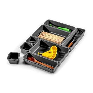 8-Piece Interlocking Drawer Organizer Set