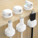 Magnetic Cable Clips - 6 Pack Cord Organizers