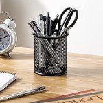 Black Wire Mesh Pen Cup by Amazon Basics