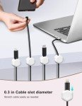 Magnetic Cable Clips - 6 Pack Cord Organizers
