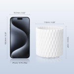 360° Rotating 5-Slot Pen Holder - White