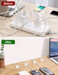 Magnetic Cable Clips - 6 Pack Cord Organizers