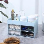 4-Drawer Desk Organizer for Makeup & Accessories