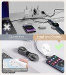 32 Silicone Cable Ties and Labels Set