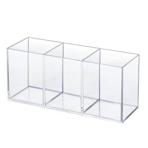 Clear Acrylic Organizer Caddy for Silverware & Pens