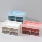 4-Drawer Desk Organizer for Makeup & Accessories
