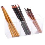 Clear Acrylic Organizer Caddy for Silverware & Pens