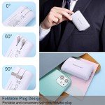 Slim USB Wall Charger, 15W Dual Port Thin Flat USB Cube Power Adapter Wall Charger, Foldable USB Charger Block Charging Box for iPhone 15 14 13 12 11 Pro Max 6 6S 7 8 Plus,iPad,Samsung,HTC,Moto,LG