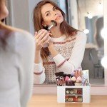 Plastic Desk Organizer with 2 Drawers - White