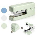 Green Desktop Stapler with Staple Remover, 40 Sheets