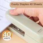 Green Desktop Stapler with Staple Remover, 40 Sheets