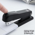 M&G Desktop Stapler with 1000 Staples, Black