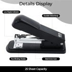 M&G Desktop Stapler with 1000 Staples, Black