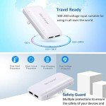 Slim USB Wall Charger, 15W Dual Port Thin Flat USB Cube Power Adapter Wall Charger, Foldable USB Charger Block Charging Box for iPhone 15 14 13 12 11 Pro Max 6 6S 7 8 Plus,iPad,Samsung,HTC,Moto,LG