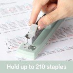 Office Stapler with 1000 Staples, Green