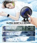 Mini USB Desk Fan with 3 Speed Settings