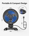 Portable USB Mini Fan with Adjustable Speed