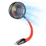 Compact USB Mini Desk Fan with Night Light
