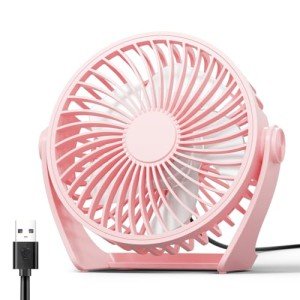 Compact USB Desk Fan - 5 Inch Portable Fan